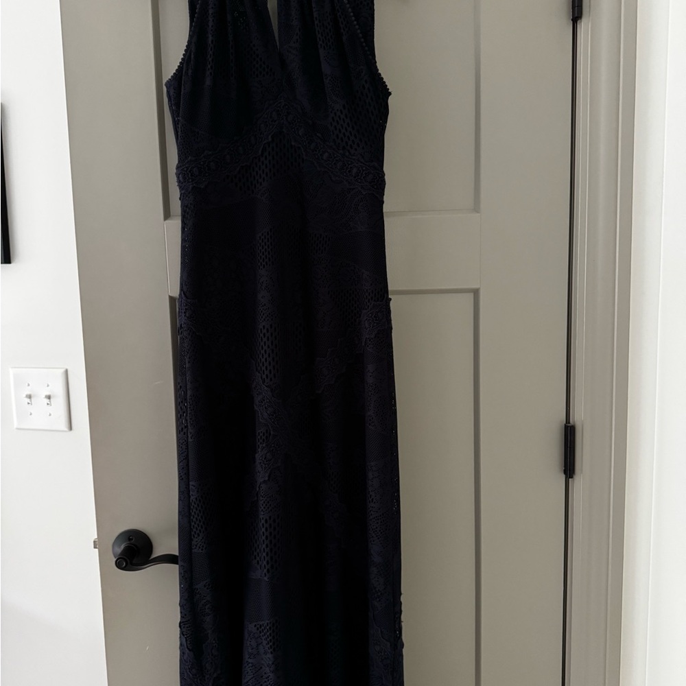 London Times Navy Maxi Dress